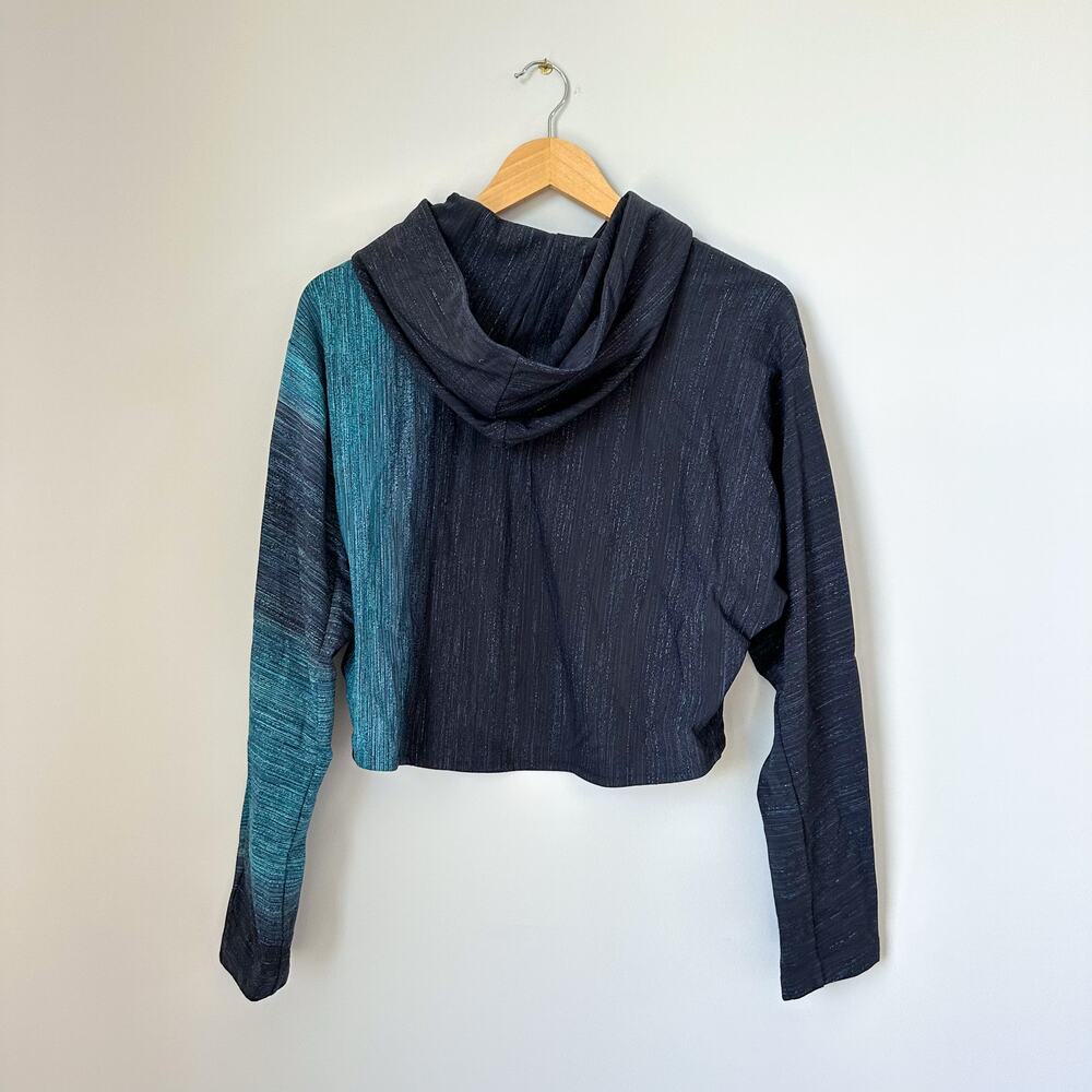 Lululemon Varsa Lab Ombre Hoodie Pullover Aurora Glow Jacquard Black Navy S - Picture 2 of 9